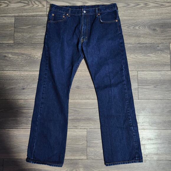 Men's Size 36 Dark Blue Straight Leg Levi's 517 - Picture 1 of 3
